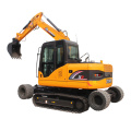 8 ton hydraulic excavator both with tires and track X9