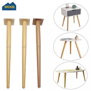 Metal Tapered Furniture Table Chair Wooden Color Bench Legs