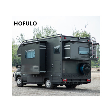 RV de autocaravana de lujo Hofulo Black Kingkong con expansión