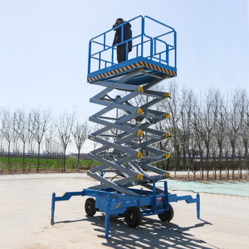 4-16m Manual MOVILE SICELOR LISTO HIDRÁULICO Móvil de tijera eléctrica Plataforma de elevación Power Man Lift Ayerial Trabajo de plataforma