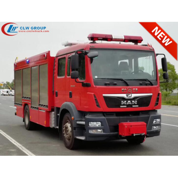 Tout nouveau camion de pompiers en mousse MAN CAFS