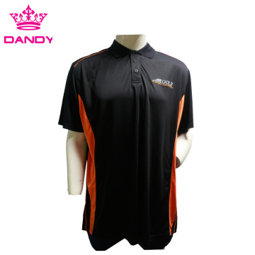 Camisa con cuello de golf para hombre talla grande