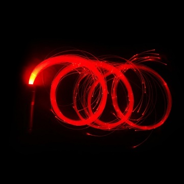 Chicote espacial de fibra óptica LED para dança