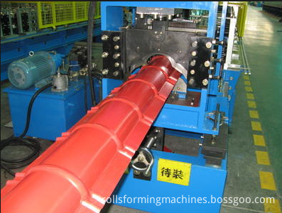 Colored Steel Roof Ridge Roll Forming Machine