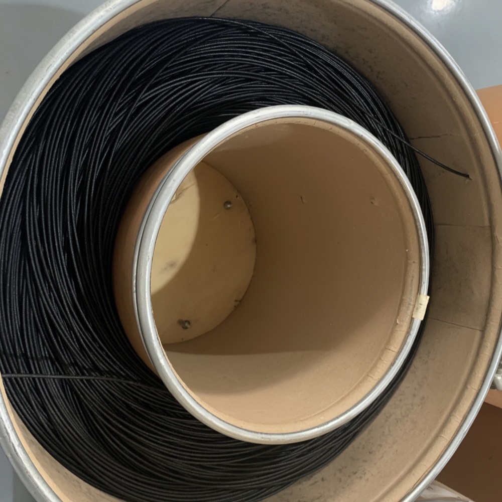 Silicone-braided wire black Silicone-braided wire black
