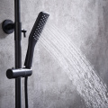 Rainfall Black Shower System Trim Kit