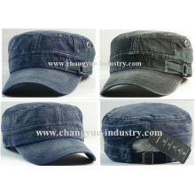 New design washed cotton blank military cap