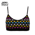 Top de colete de sling casual de mulheres jovens