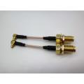 SMA to MMCX right angle coaxial cable assembly