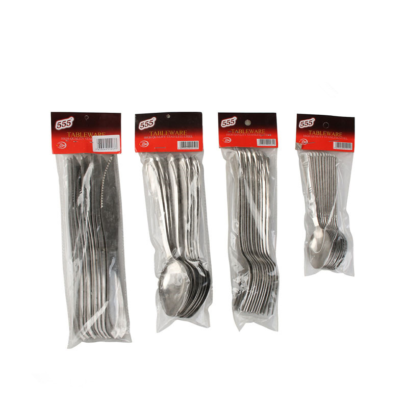 12Pcs PVC Bag Stainless Steel Cutlery Set