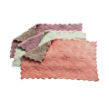 Double-sided Coral Fabric Cleaning Rag