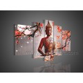 Hand Painted Buddha Oil Painting Abstract Wall Art on Canvas