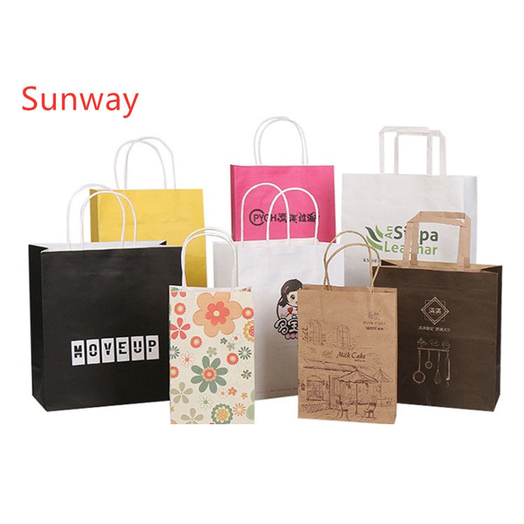 Printed kraft paper bags wholesale