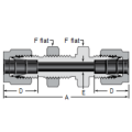 Metal Tube straight Bulkhead Ferrule Union