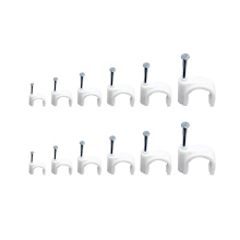 Nails Cable Tire Clips Round