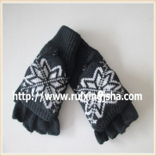 winter thick half finger  mittens