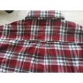 Men Causal Y/D Flannel Long Sleeve Shirt