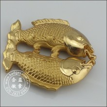 3D Fische Gold Handwerk, Fisch Haus Dekoration (GZHY-HD-079)