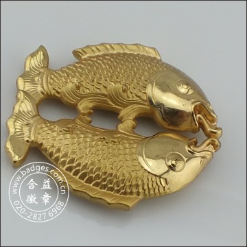 3D Pisces artesanato de ouro, decoração de casa de peixe (GZHY-HD-079)