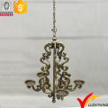 Ceiling Hanging White Vintage Chandelier Candle Holder