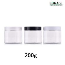 200g Pet Jar Clear Jar für Creme Verpackung