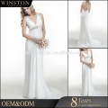 Hot Sale Factory Custom Chiffon dress 2016 dernières robes de mariée en mariée