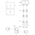 Aluminium profiles 67mm wardrobe door