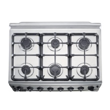 6 Burner Stainless Steel Gas Stove with Grill