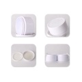 skin care packaging white plastic cosmetic jars