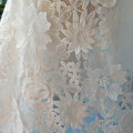 Luxury Wedding Dress Lace Embroidery Flower Leaf