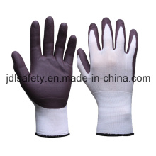 Gants de travail en nylon avec de l’eau basée PU paume enduction (PN8123)