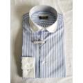 Men Causal Y/D Poplin Club Collar Long Shirt