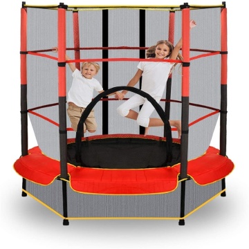 Outdoor Kids Round Jump Trampoline with Enclosure Net