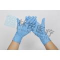 comfortable powder free nitrile glove with blue color