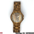 Montres à quartz de qualité supérieure Zebra-Wooden Watches