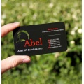 Metal Personalized Quality Scrub Plated Black Business Card