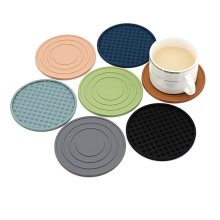 Bebida redonda copos de copos de silicone canecas coaster