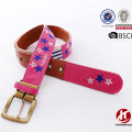 Fashion Homemade Female Charsity Belt Knitted Needlepoint Fabric Belt Splicing