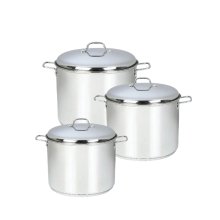 Stainless Steel Stock Pot Three Piece Set