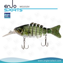 Angler Select Multi-Section Angeln Leben-wie Köder Bass Köder Swimbait Shallow Angelzubehör Angelköder (MS1010V)