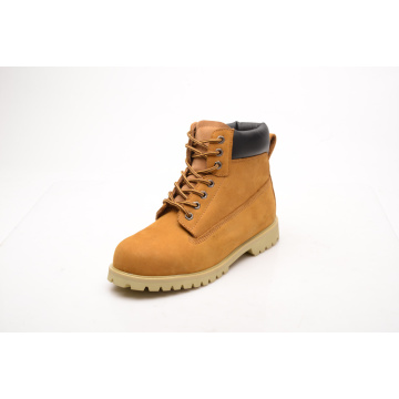 Hot Sell Yellow Nubuck Leather & PU Safety Shoes (LZ5003)