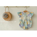 Summer Strawberry Baby Girl Cotton Puff Manga Sobsuit