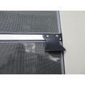 DIY insect screen door mounted with hinge