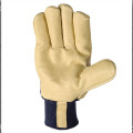 Drilling hand cowhide leather gloves reinforced pale