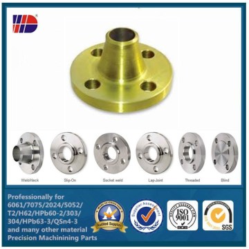 Flange de pescoço de solda ANSI B16.25 Flange de tubulação de solda de tubulação