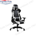 Adjustable PU Leather Nylon Computer Pink Gaming Chair