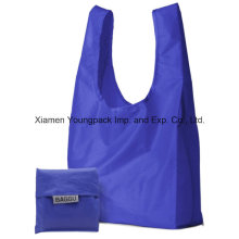 Baggu barato promocional personalizado reutilizable 190t nylon plegable Shopper bolsa