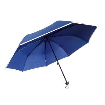 Three fold auto open and close advertising umbrella