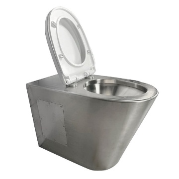 Prison Stainless Steel Toilet Bowl with Seat Cover