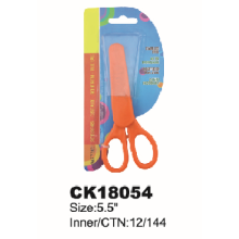 Orange Handle Kitchen Scissors with Cover